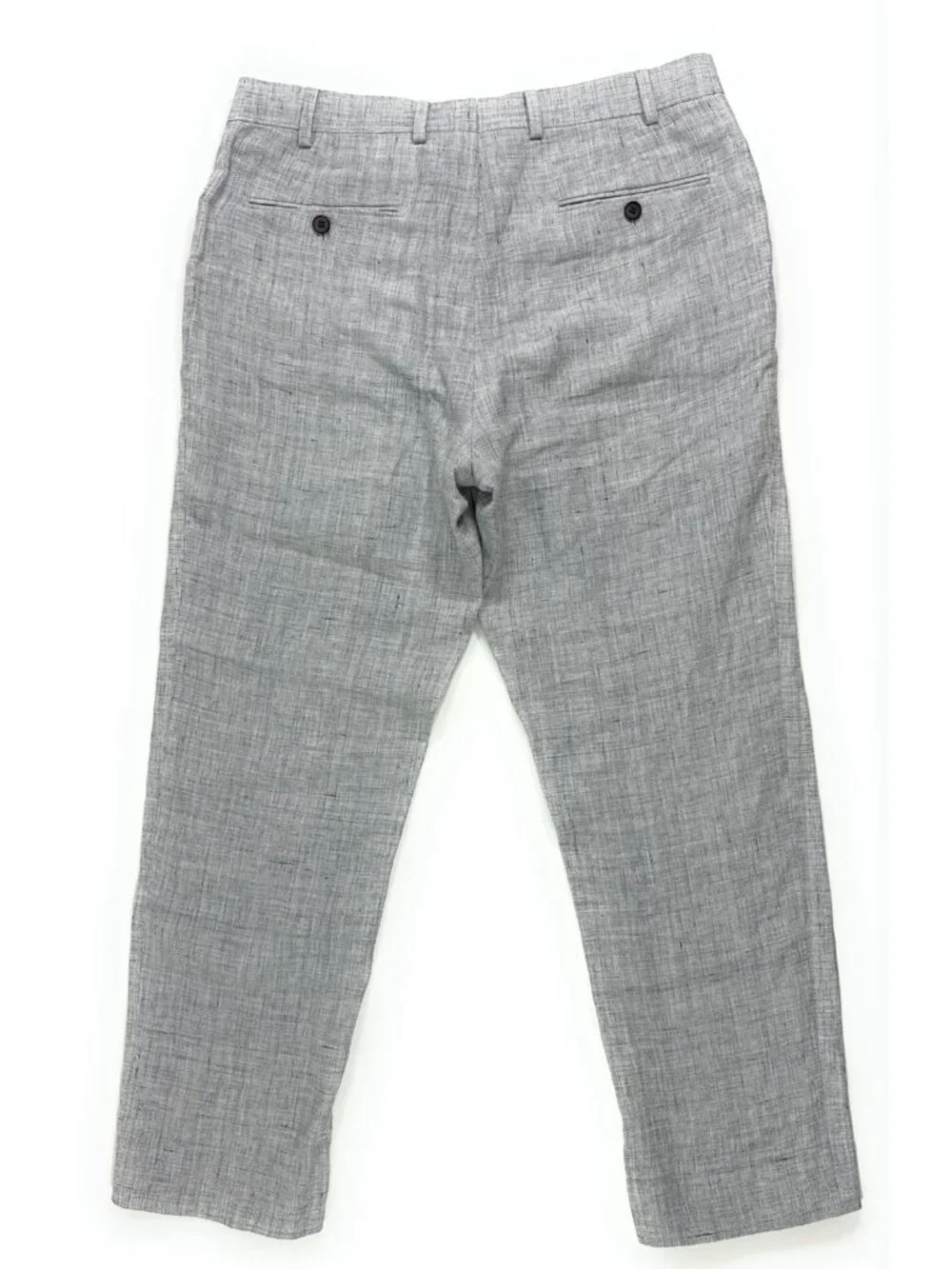 SuitSupply Brescia Dress Pants Size 32x28 Solbiati Pure Linen Trouser Gray